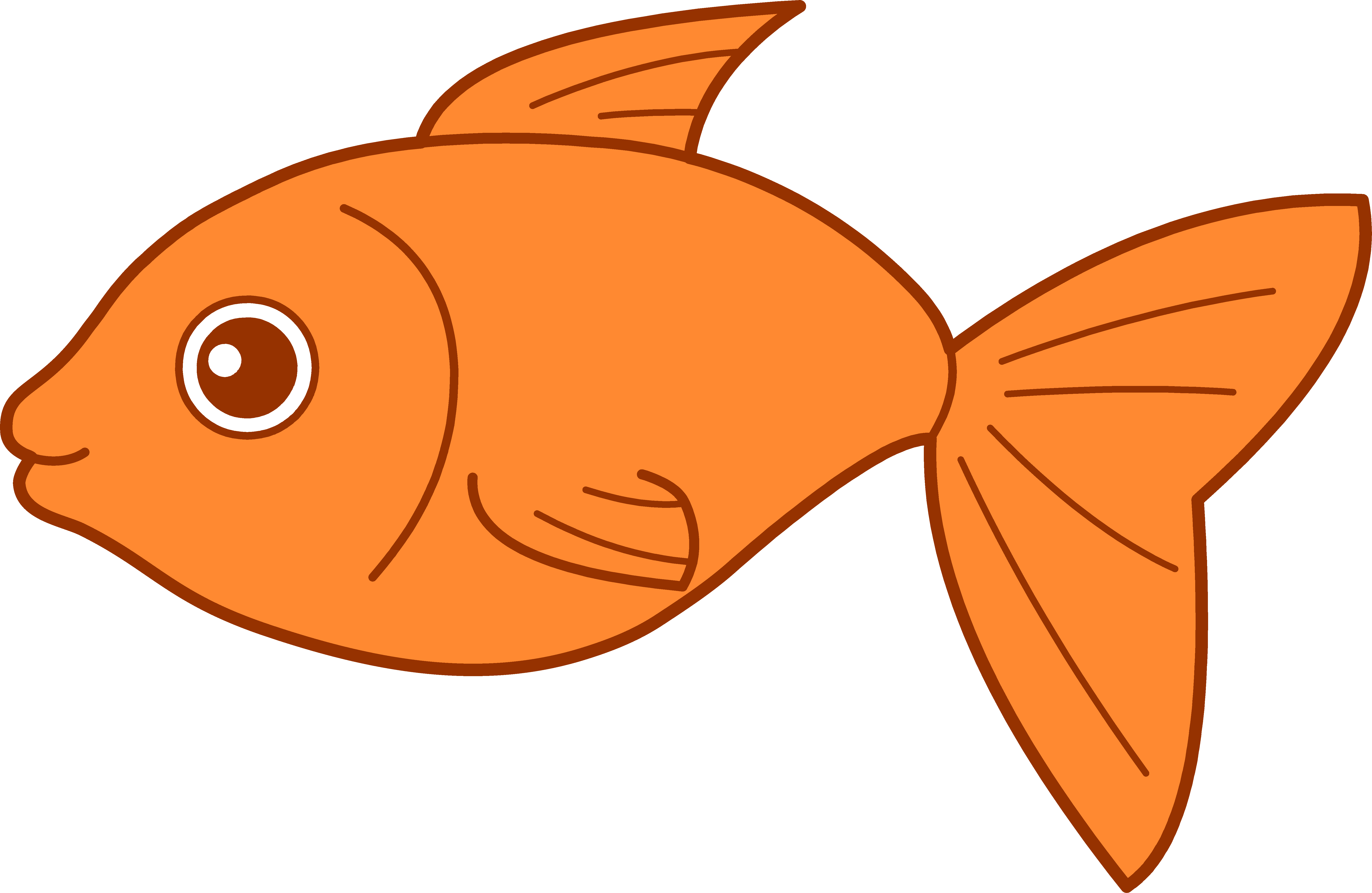 Orange Fish Clip Art - ClipArt Best