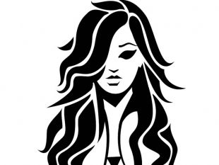 girl with curly hair vector image | free vectors | UI Download