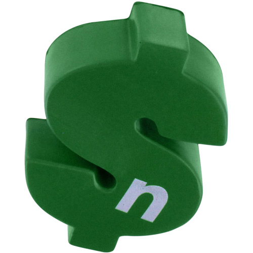 Dollar Sign Stress Reliever Squeezie | Imprinted Stress Balls