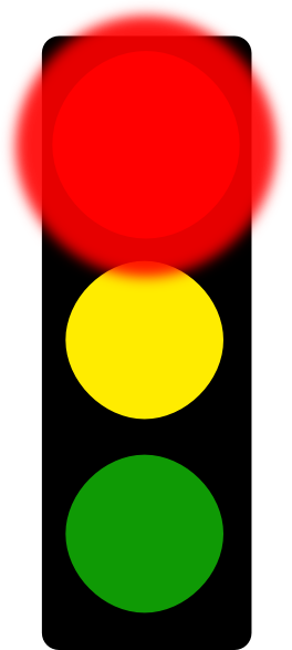 Red Stop Light Clip Art - vector clip art online ...