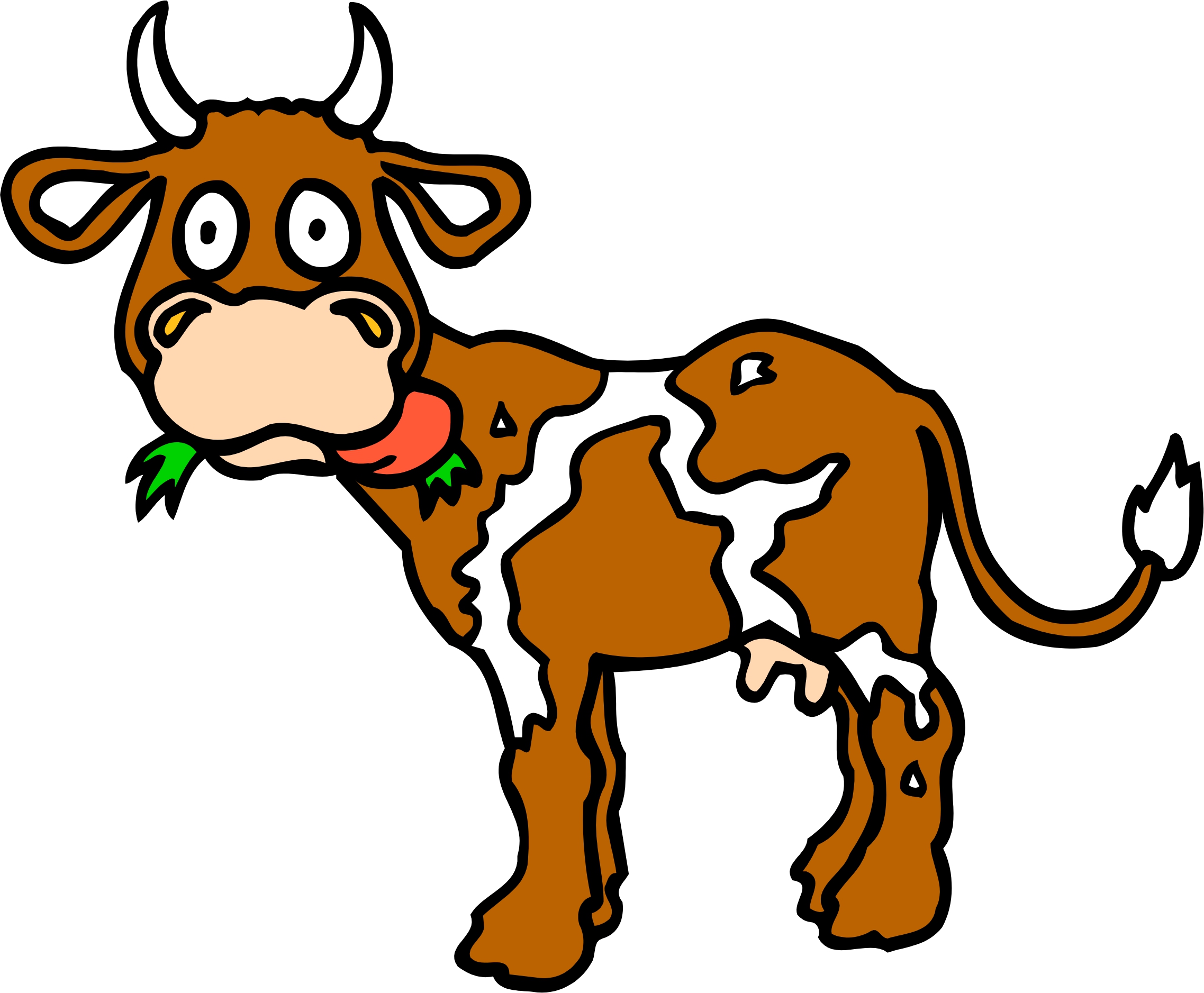 cow eating clipart - photo #28