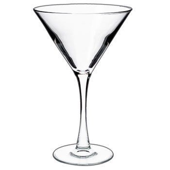 10 oz tall martini glass
