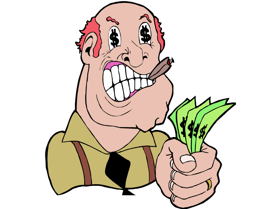 clipart greedy man - photo #15