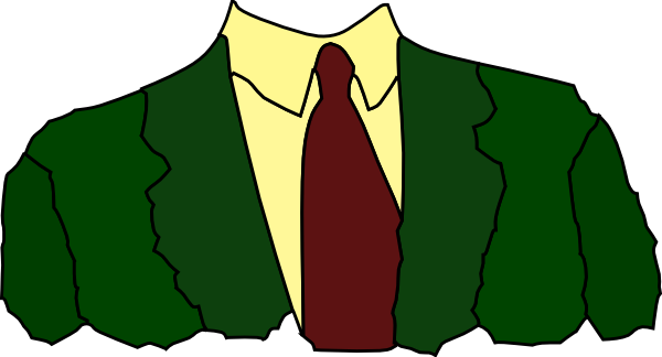 Men Suit Tie clip art - vector clip art online, royalty free ...
