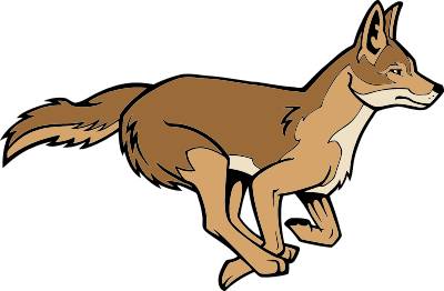 Coyote Clip Art Black And White - Free Clipart Images
