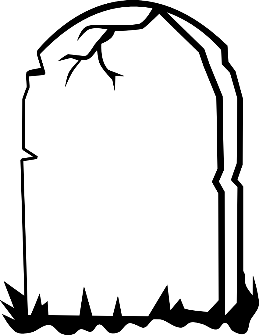 Tombstone clipart blank