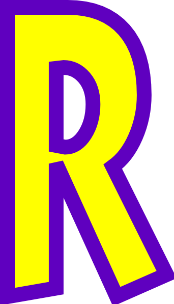 Letter r word clipart