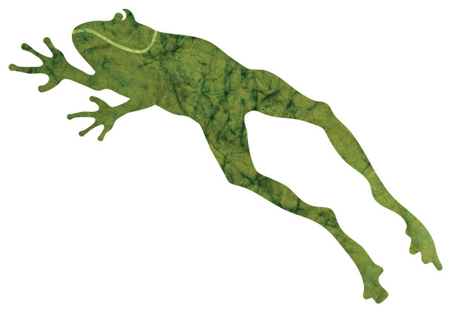 Leaping Frog Wall Sticker - Decal, Left-Facing - Contemporary ...