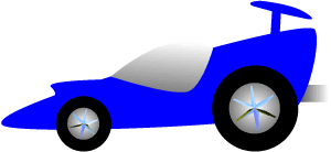 Blue Race Car Clipart - Free Clipart Images