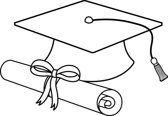 Graduation Cap And Diploma Clipart