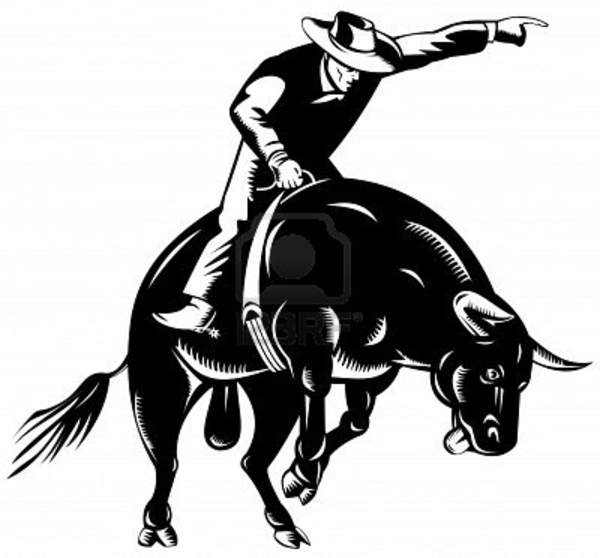 Rodeo Bull Riding Clipart