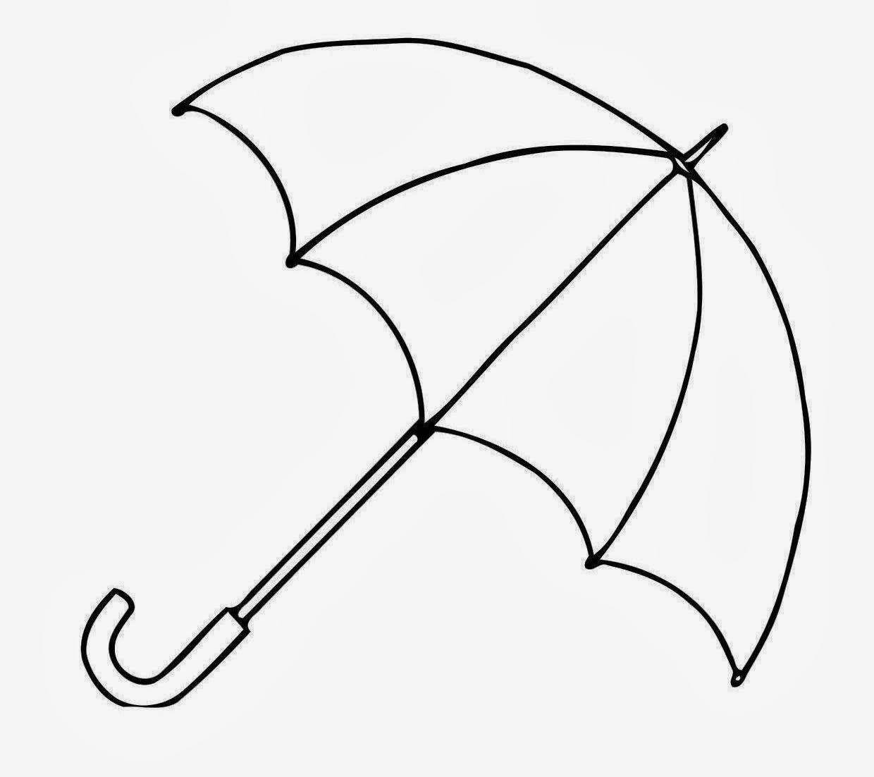 clipart umbrella black and white - photo #16