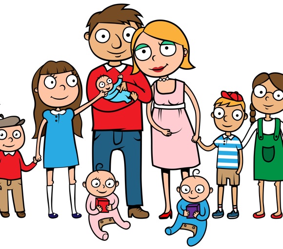 clipart family of 5 - photo #28