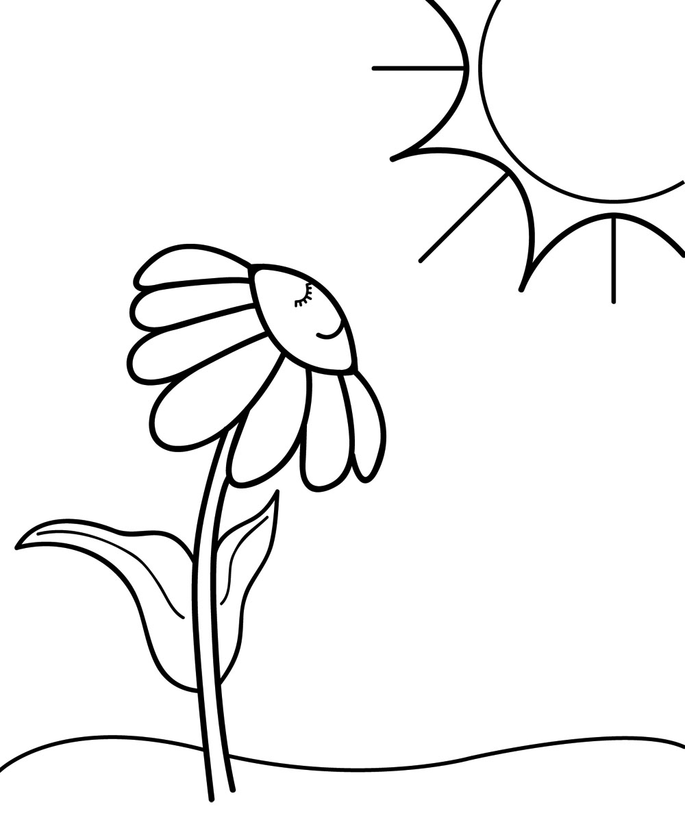 Spring Clip Art Black And - Free Clipart Images