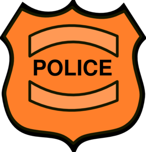 Police badge outline clip art