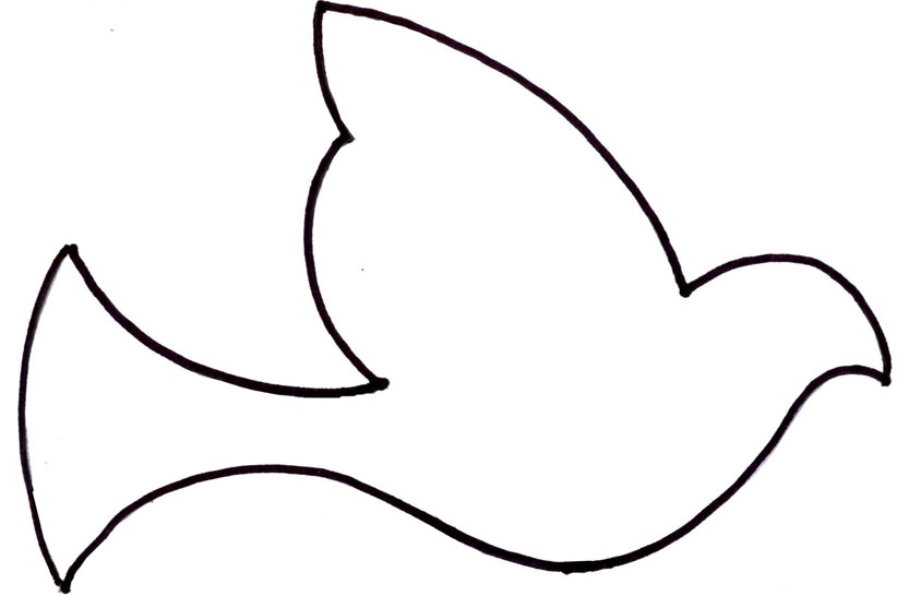 Best Photos of Simple Bird Outline Template - Simple Bird Outline ...