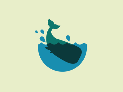 Whale poster logo by Artem Merenfeld - Dribbble