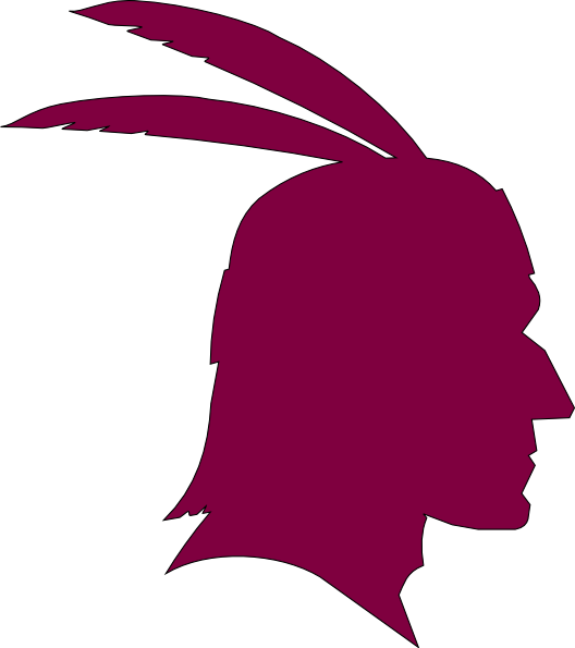 Indian Head Silhouette Clipart