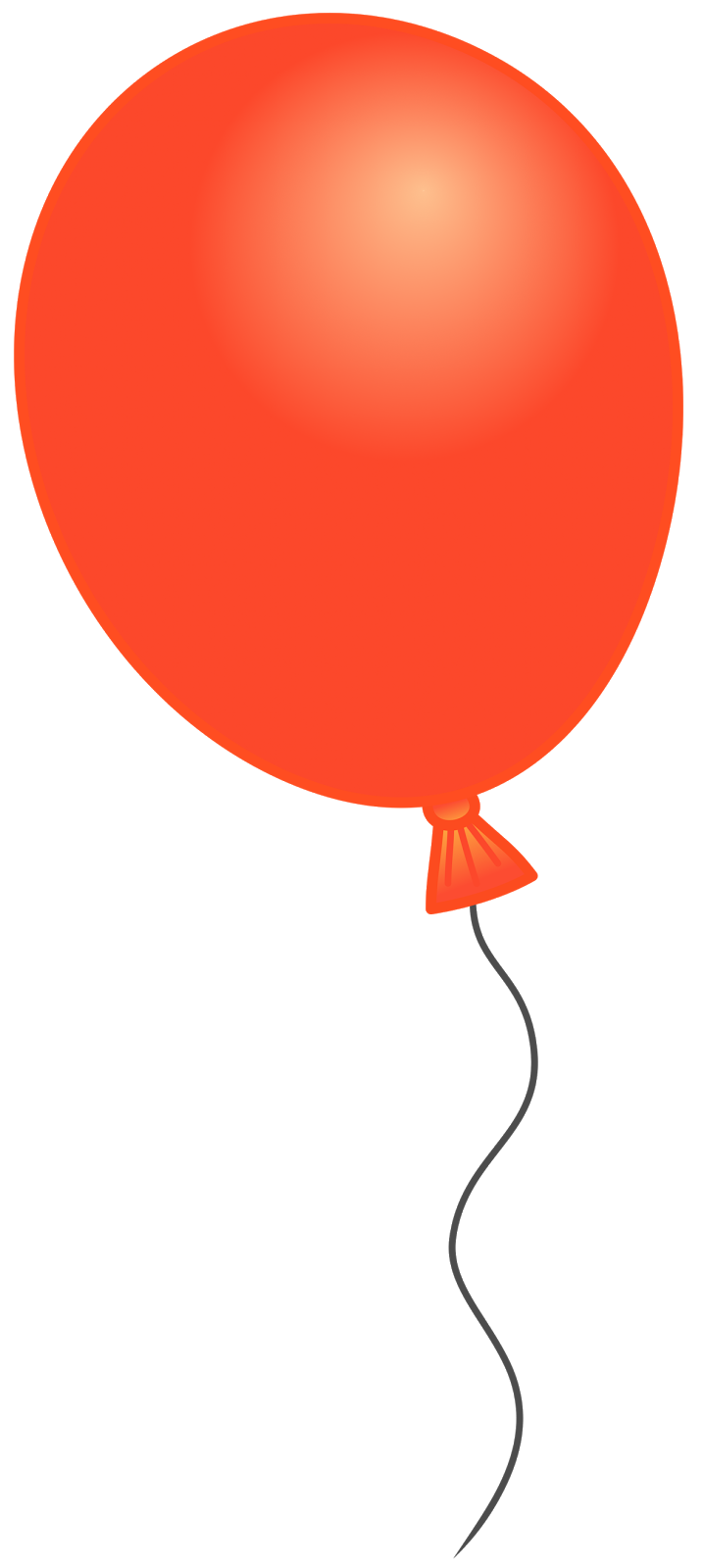 Single balloon clipart png