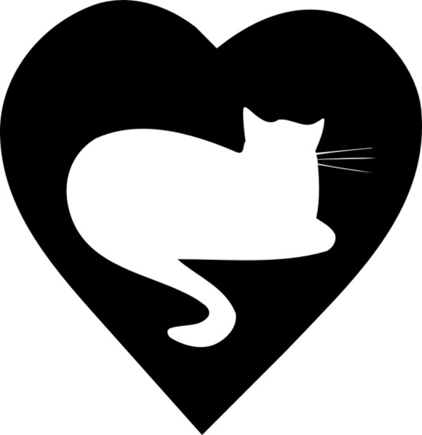 Cat Heart [M301010] - $4.00 : Custom Vinyl Stickers Decals, for Cars