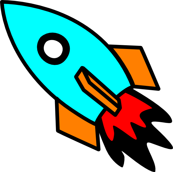 Cartoon rocket with stars clip art reference - Clipartix