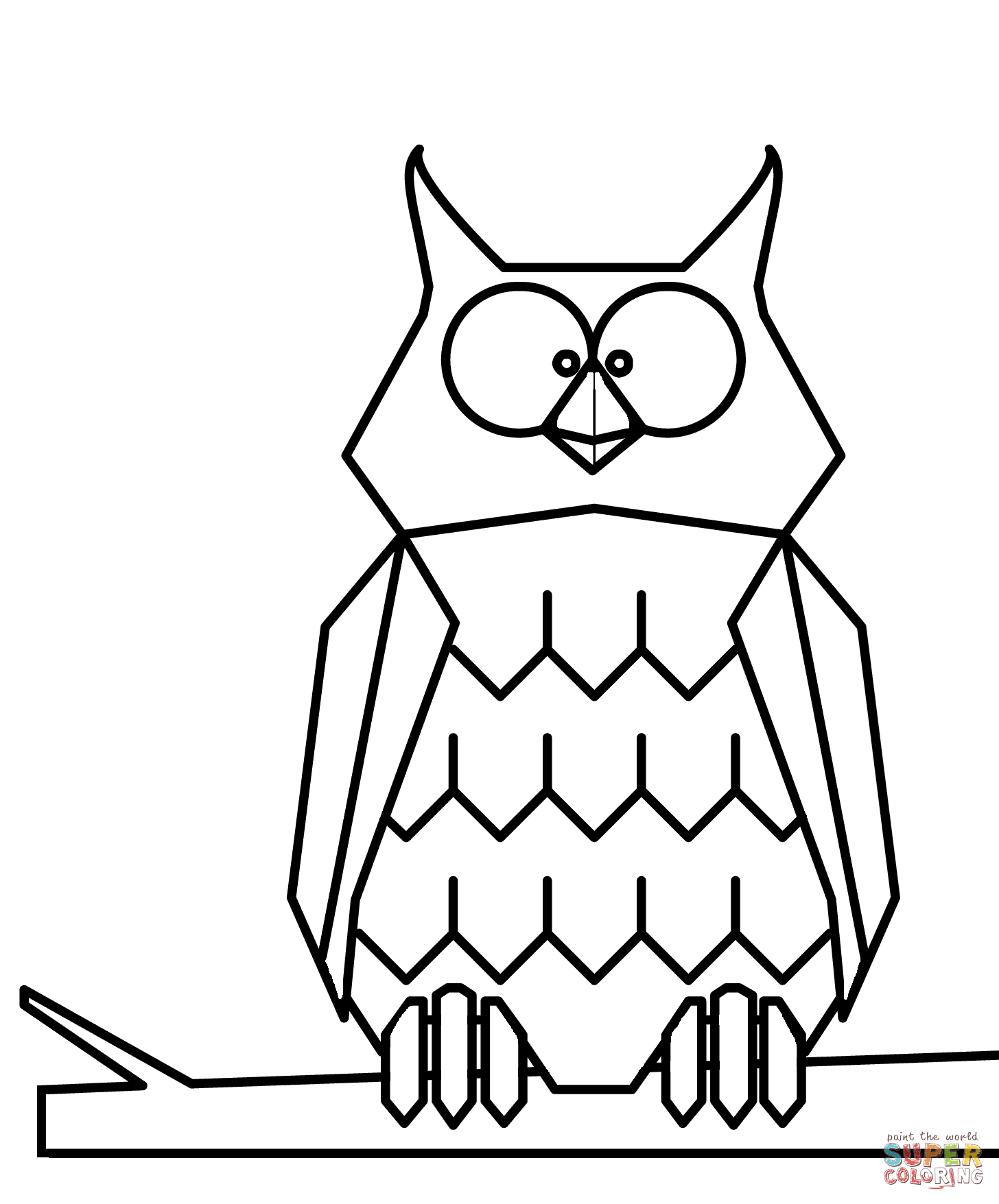 Cartoon Owl coloring page | Free Printable Coloring Pages