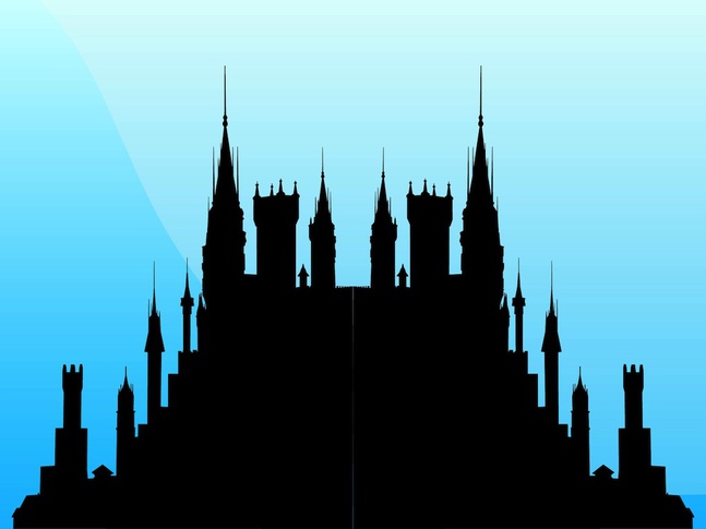 Fairytale Castle vector free | Free download