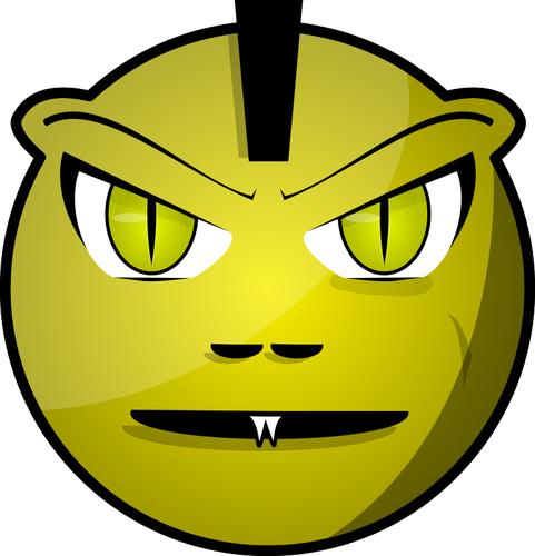 Cartoon devil face | Public domain vectors