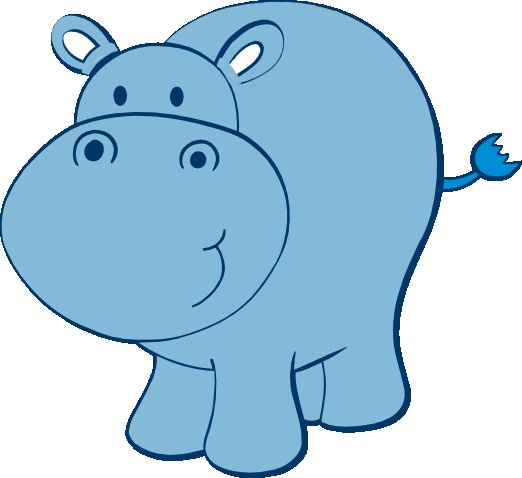 Cute baby hippo princess clipart - ClipartFox