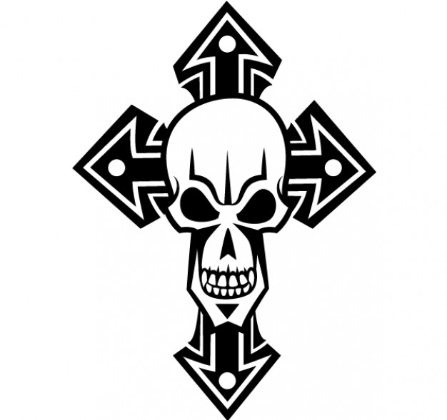 free skull cross vector art | Download free Vector
