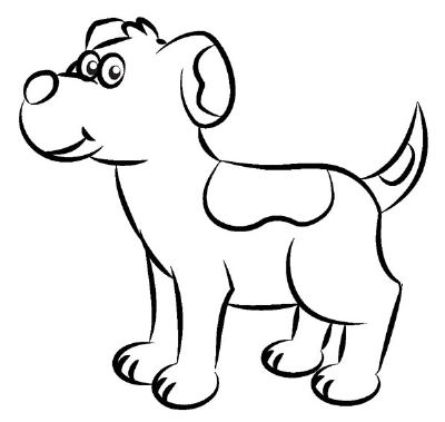 Learn how to draw a dog