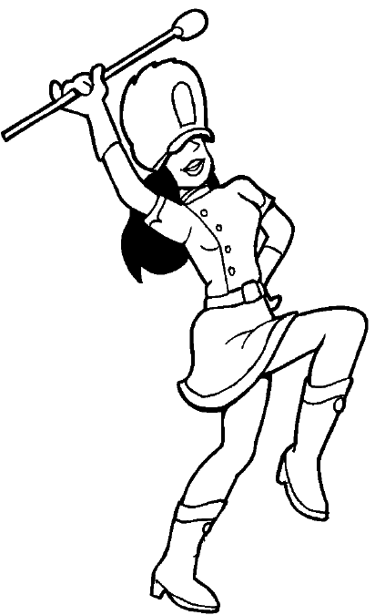 baton twirling coloring pages @ Best clever usernames :: ???