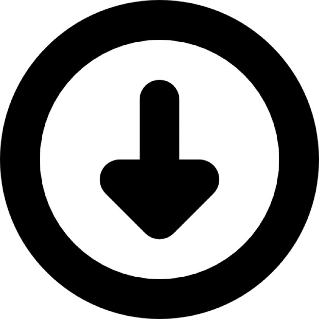 Down arrow in a circle - Icon | Download free Icons