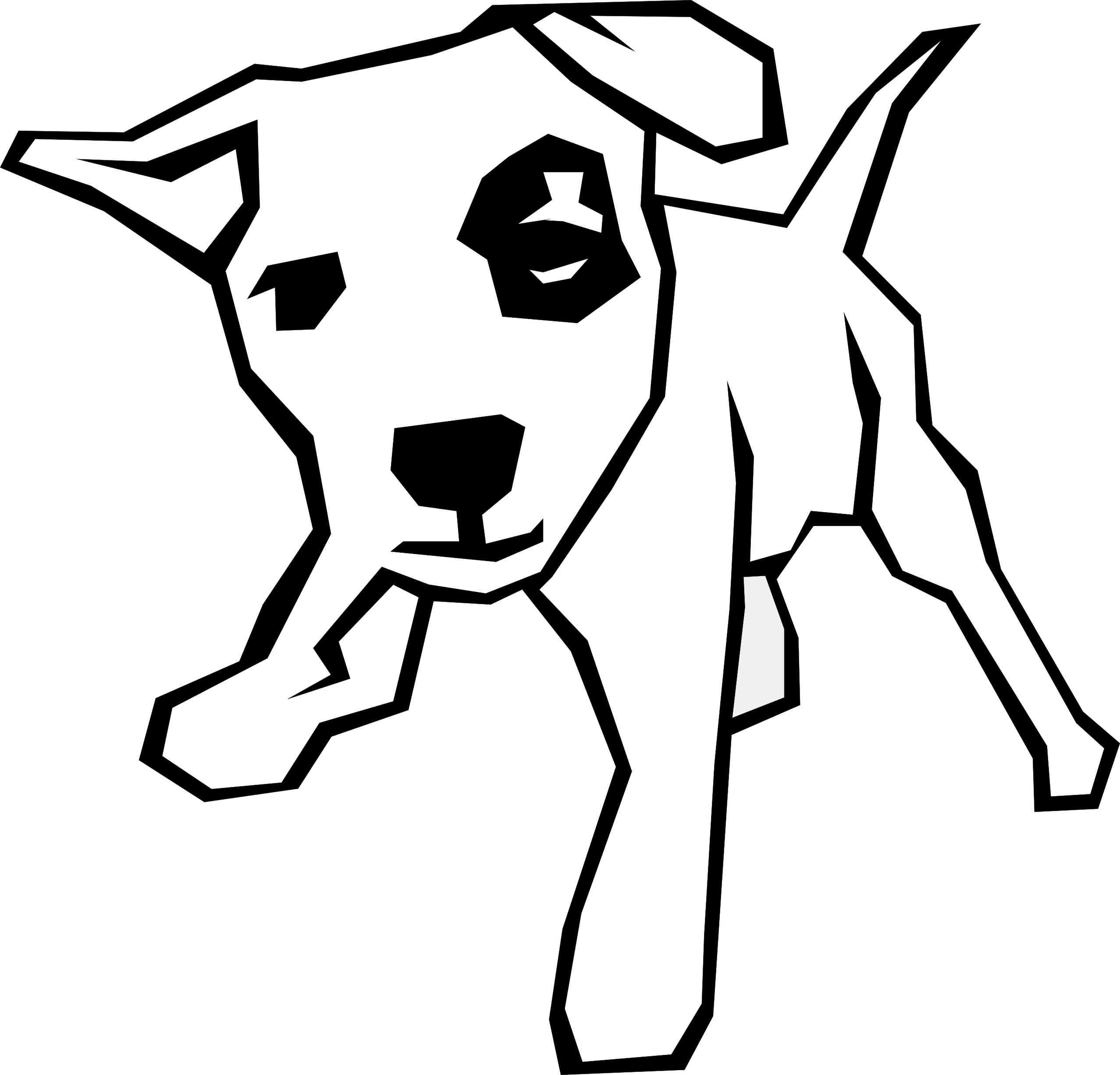 dog simple drawing 5 black white line art scalable vector graphics ...