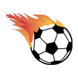 Flaming Soccer Ball Game Faces® Temporary Tattoos