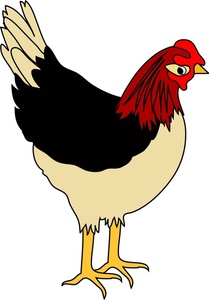 Free Chicken Clip Art Image - Hen on a farm