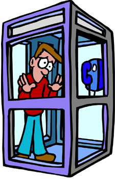 Telephone booth clipart