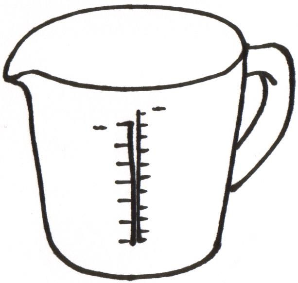 Measuring jug clipart