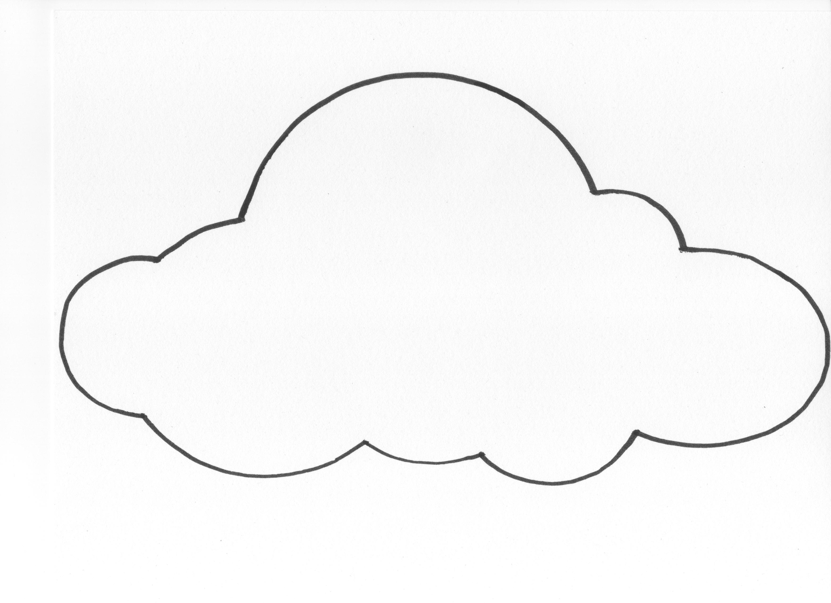 7 Best Images of Large Printable Cloud Template - Cloud Cut Out ...