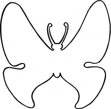 Pretty Butterfly Outline coloring page | Super Coloring