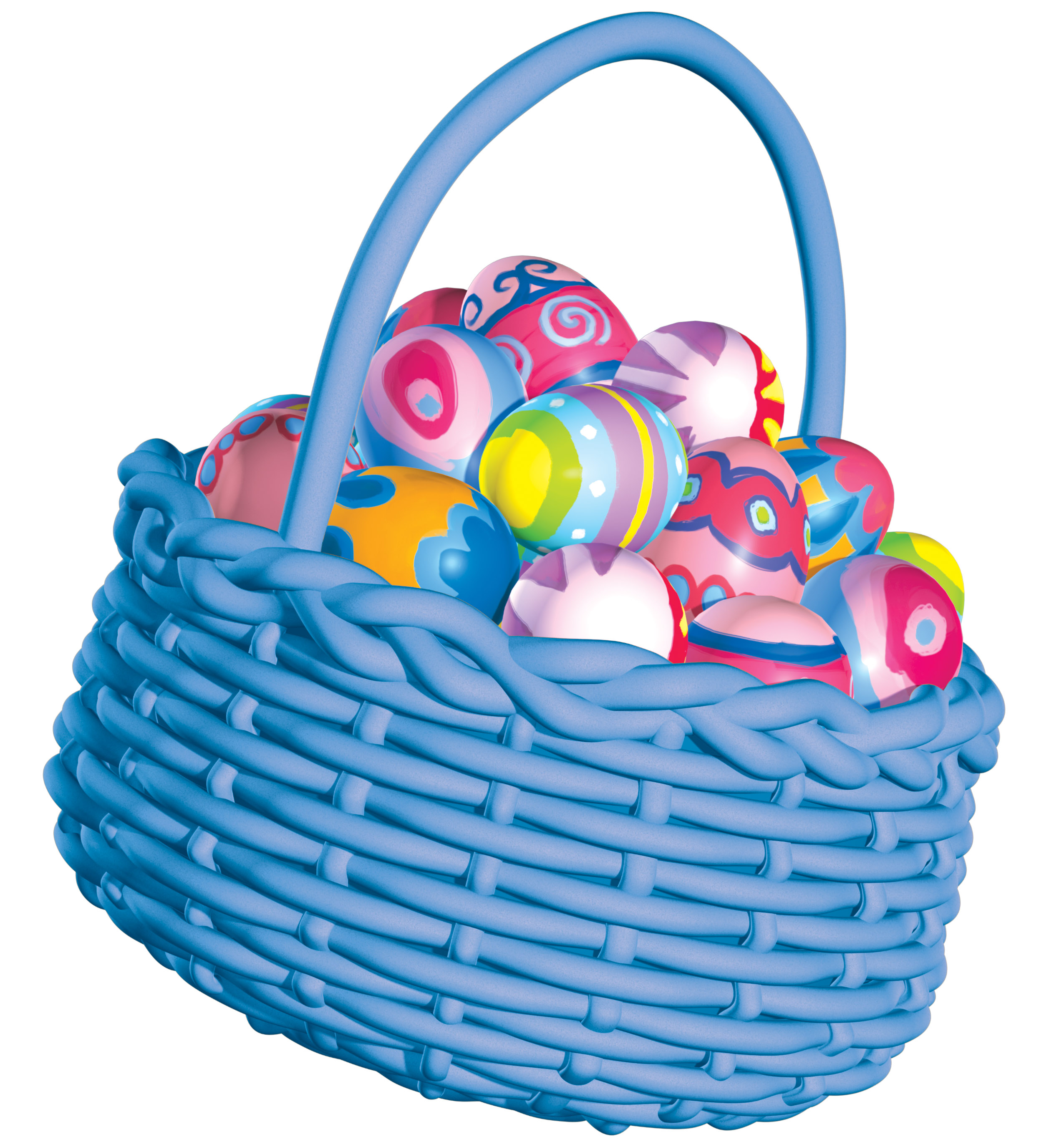 free clipart easter basket with eggs - photo #9