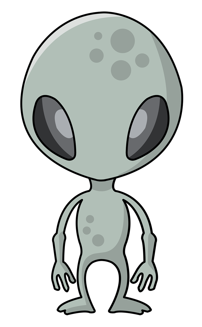 Cartoon alien clipart