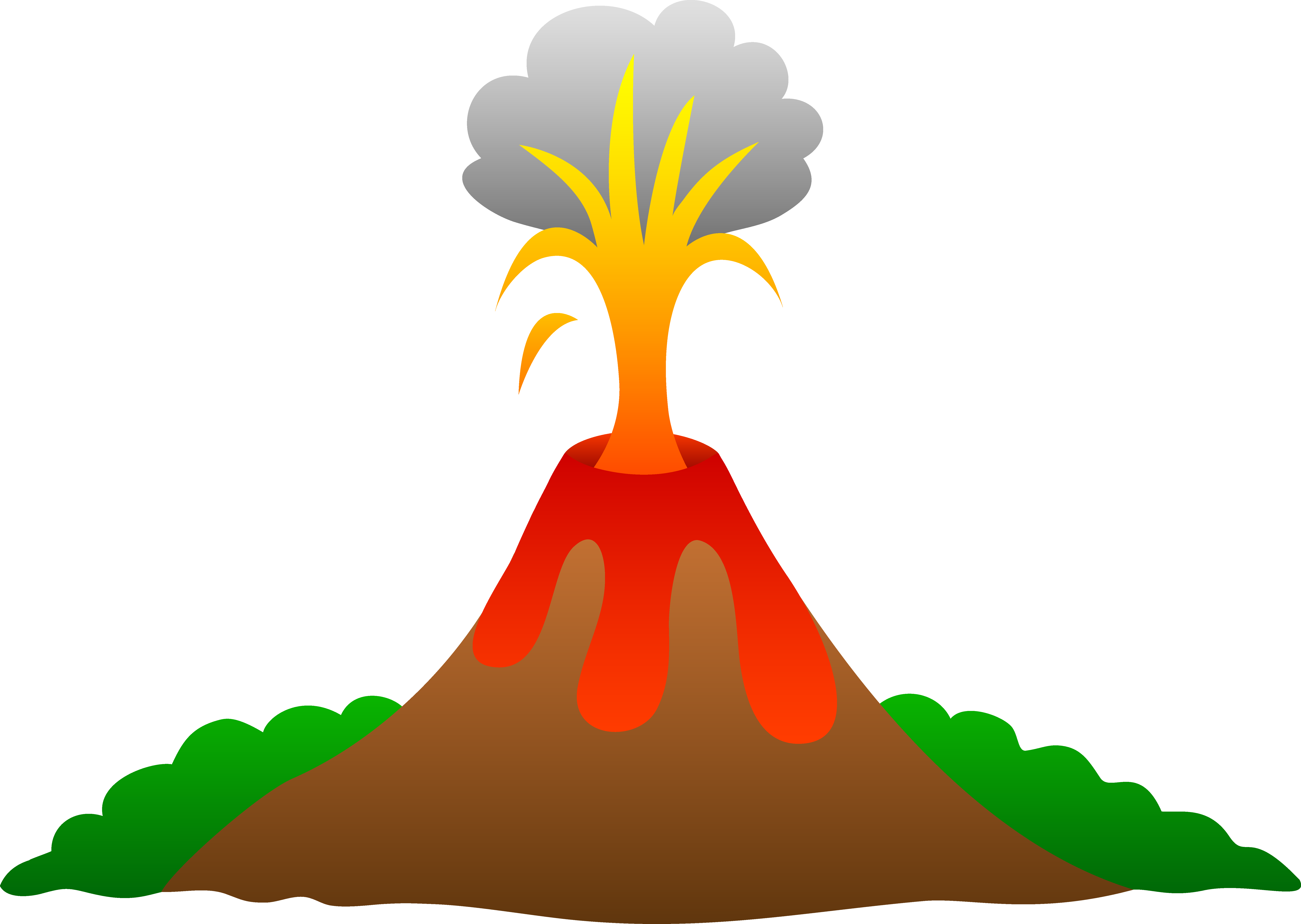 Clipart, Volcano Template ClipArt Best