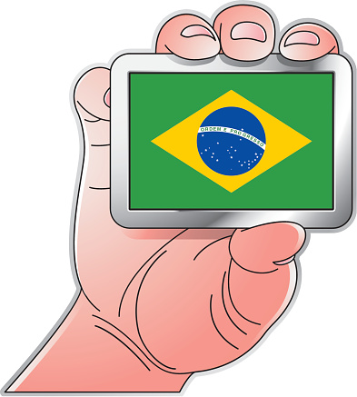 Cartoon Of The Brazil Flag Clip Art, Vector Images & Illustrations ...