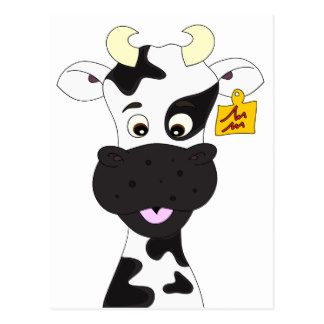 Funny Cow Cartoon Postcards | Zazzle