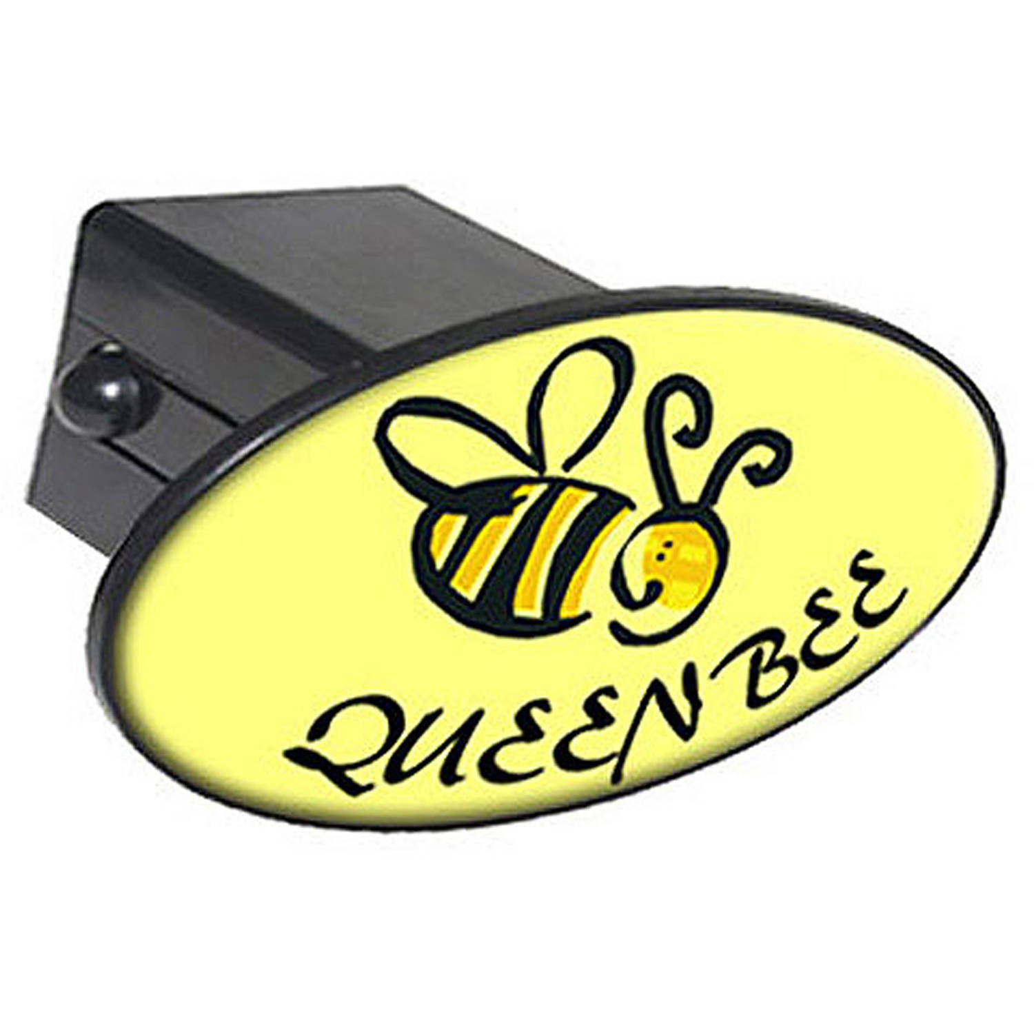 Queen Bee, Funny 2" Oval Tow Trailer Hitch Cover Plug Insert ...