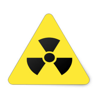 Radioactive Symbol Warning Stickers | Zazzle
