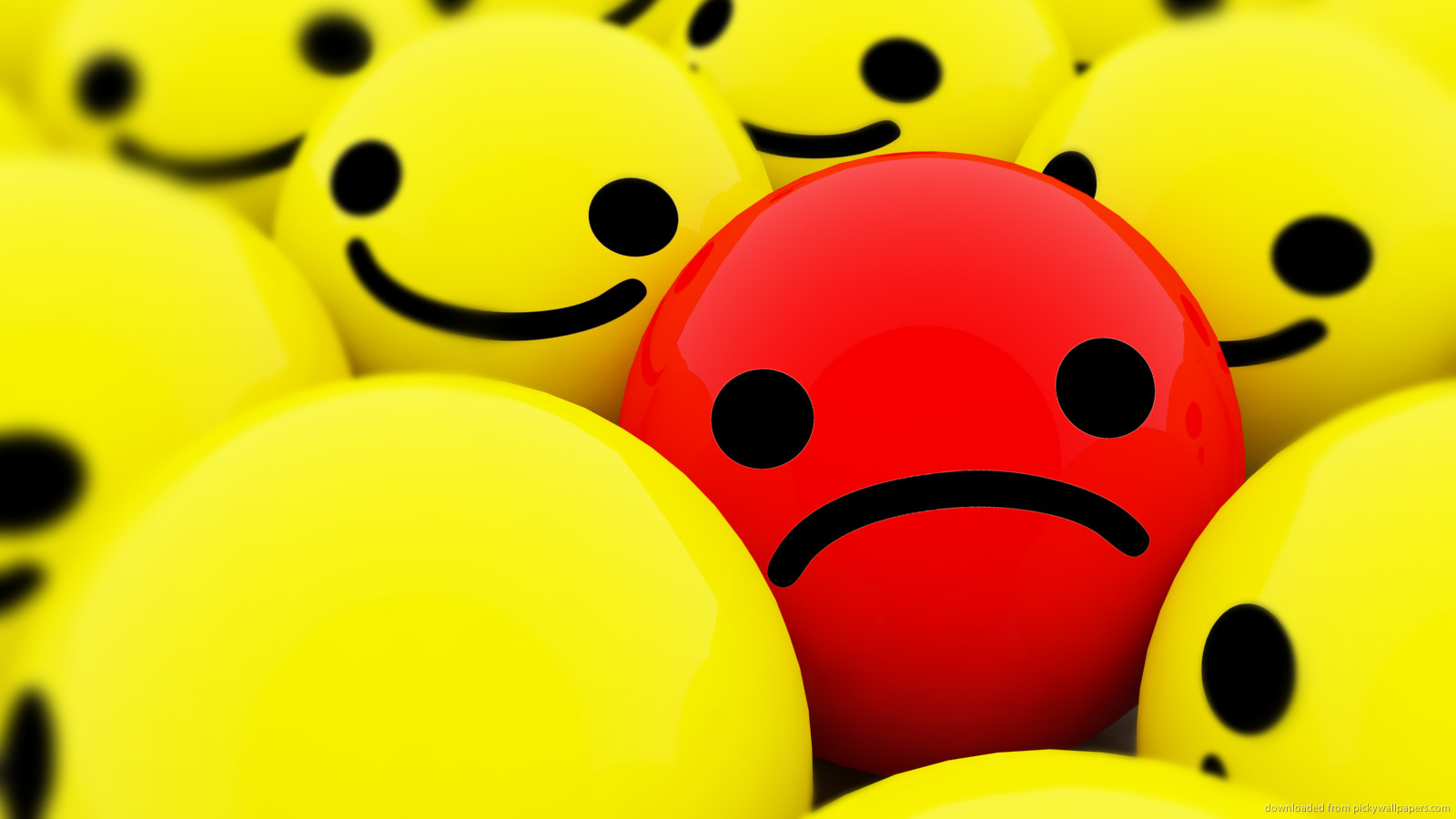 Download 1600x900 Sad Smile Wallpaper