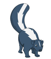 Free Skunk Clipart - Clip Art Pictures - Graphics - Illustrations