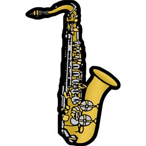 Free saxophone clip art image beginning band